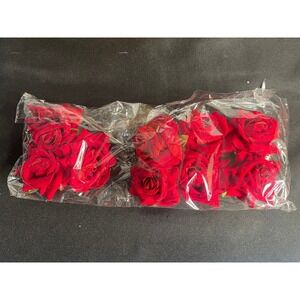 Red Rose Floral Hair Accessory Set Comb Alligator Clips Pins‎ Wedding Flamenco